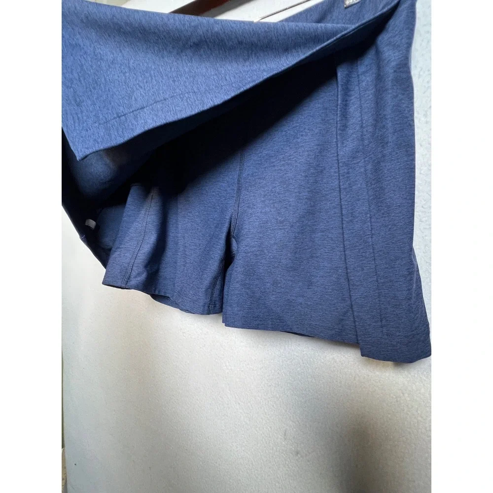 Outdoor Voices Womens Skort Hudson Wrap Active Medium Blue Heathered Tennis Mini